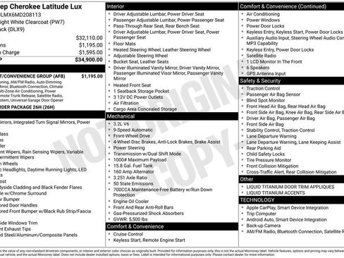 Used 2021 Jeep Cherokee Latitude Lux w/ Comfort/Convenience Group FWD image 57