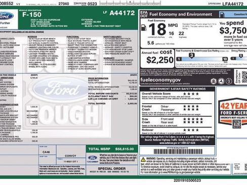 Used 2020 Ford F150 Lariat w/ Equipment Group 502A Luxury AWD/4WD image 11