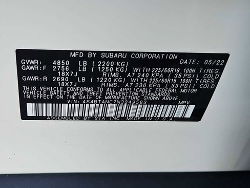 Used 2022 Subaru Outback Limited image 35