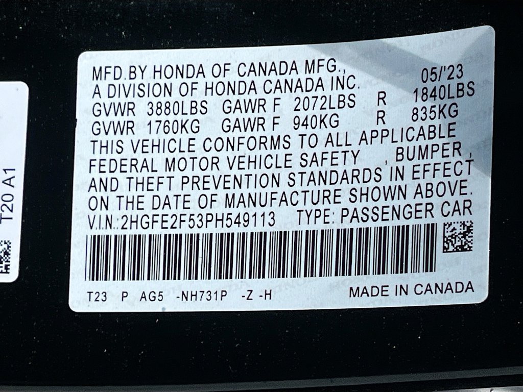 Used 2023 Honda Civic Sport image 29
