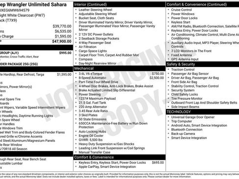 Used 2021 Jeep Wrangler Unlimited Sahara w/ Safety Group image 15