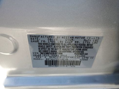 New 2025 Nissan Versa SV w/ Trunk Package image 35