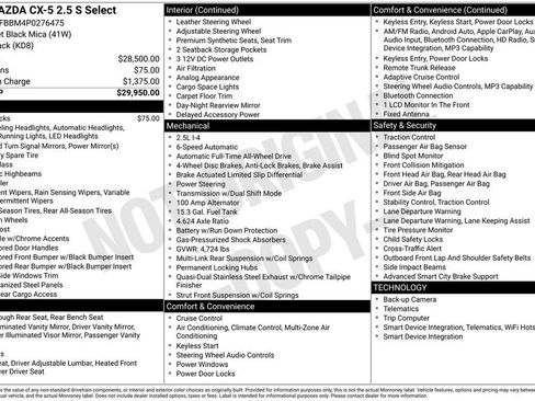 Used 2023 MAZDA CX-5 AWD 2.5 S w/ Select Package image 26