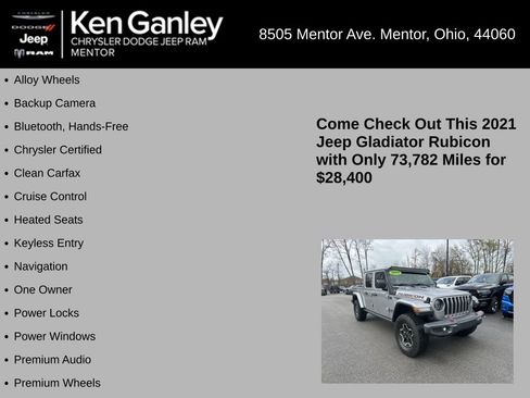 Certified 2021 Jeep Gladiator Rubicon image 5