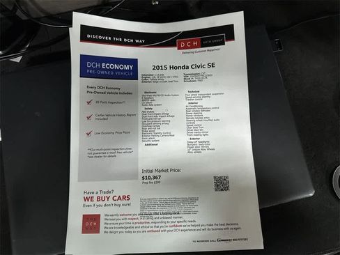 Used 2015 Honda Civic SE image 13