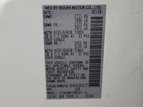 Used 2016 INFINITI QX60 AWD w/ Premium Package image 33