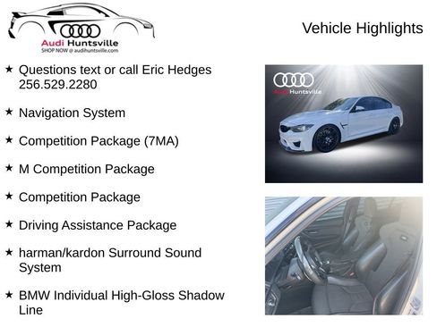 Used 2018 BMW M3 w/ Competition Package RWD image 6