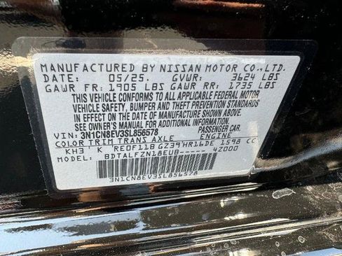 Certified 2025 Nissan Versa SV w/ Trunk Package FWD image 17