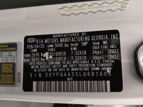Used 2020 Kia Sorento FWD V6 image 33