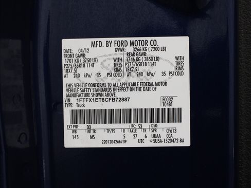 Used 2012 Ford F150 XLT w/ XLT Chrome Pkg AWD/4WD image 32