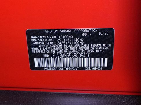 New 2025 Subaru WRX Premium image 38