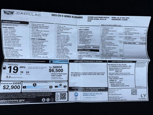 Used 2023 Cadillac CT4 V Blackwing w/ Driver Assist Package RWD image 39
