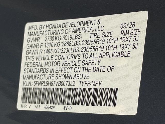 New 2027 Honda Odyssey Elite image 30