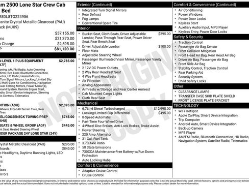 New 2026 RAM 2500 Lone Star AWD/4WD image 28