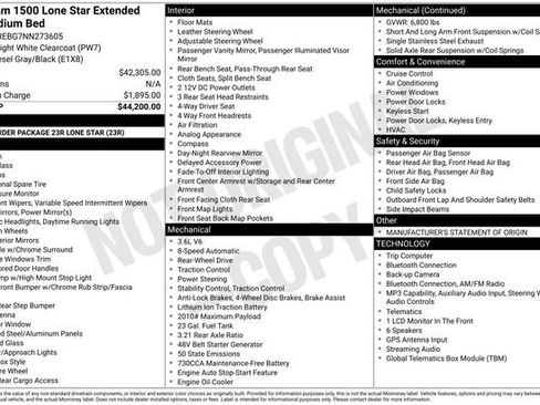 Used 2022 RAM 1500 Lone Star RWD image 26