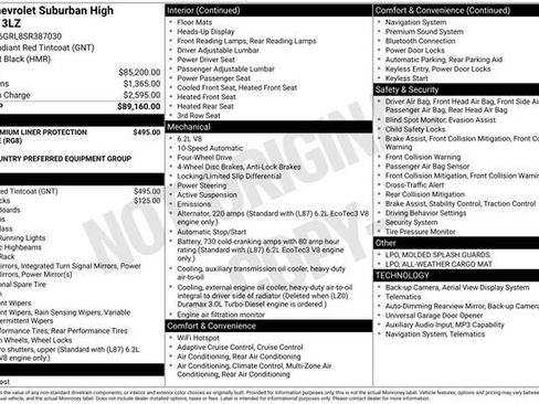 Used 2025 Chevrolet Suburban High Country AWD/4WD image 7