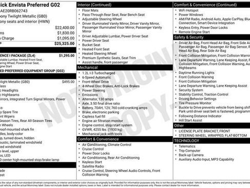 Used 2024 Buick Envista Preferred w/ Convenience I Package FWD image 3