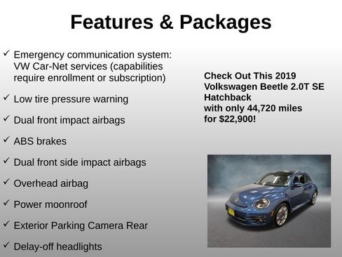 Used 2019 Volkswagen Beetle 2.0T SE FWD image 12