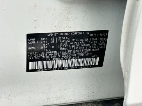 Certified 2025 Subaru Outback Onyx Edition image 37