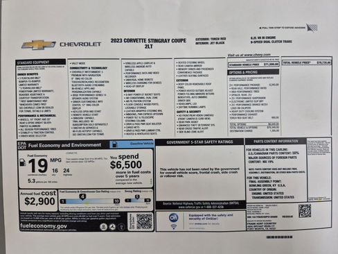 Certified 2023 Chevrolet Corvette 2LT w/ Z51 Performance Package image 38