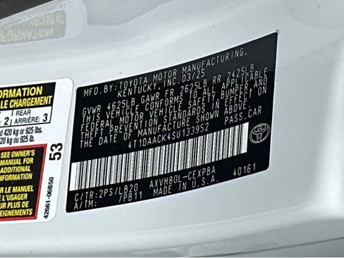 Used 2025 Toyota Camry XSE w/ Premium Package FWD image 11