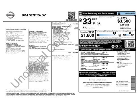 Used 2014 Nissan Sentra SV w/ SV Driver Package FWD image 24