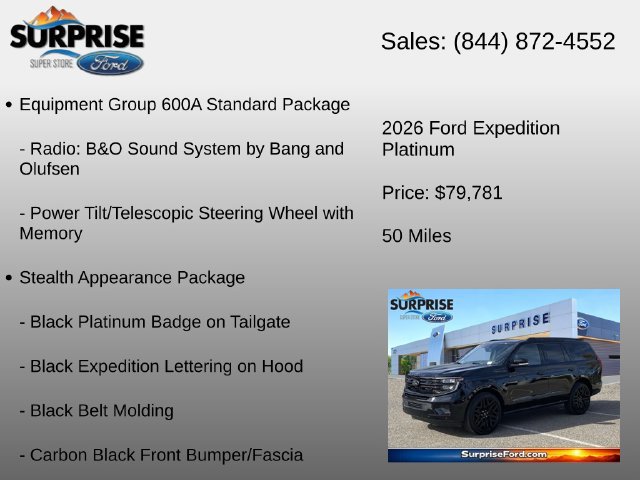 Used 2026 Ford Expedition Platinum w/ Stealth Performance Package AWD/4WD image 18