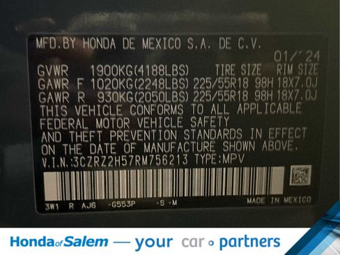 Used 2024 Honda HR-V Sport image 22