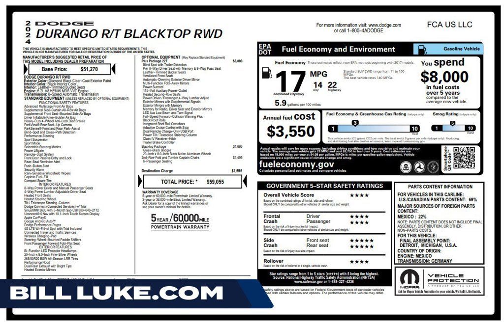Used 2024 Dodge Durango R/T RWD image 1