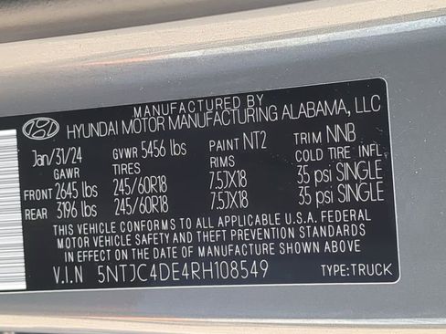 Used 2024 Hyundai Santa Cruz SEL w/ Activity Package FWD image 25