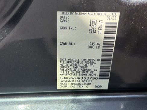 Used 2023 Nissan Altima 2.5 SV FWD image 28