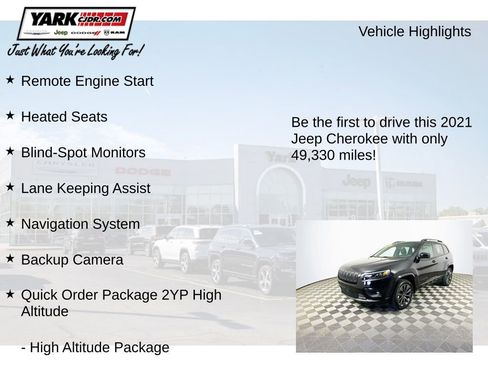 Certified 2021 Jeep Cherokee High Altitude image 13
