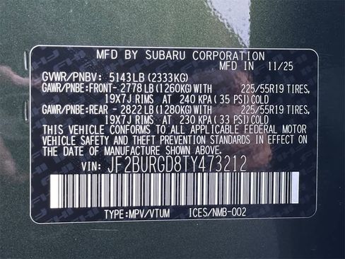 New 2026 Subaru Outback Limited XT image 22