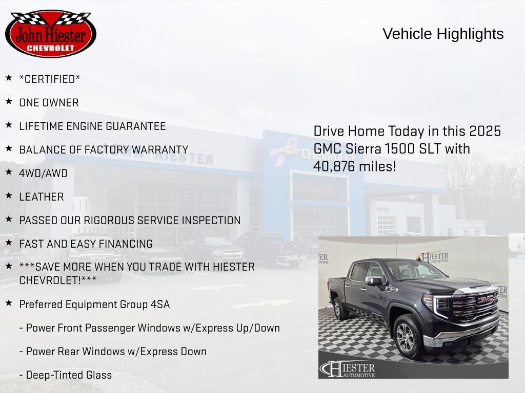 Certified 2025 GMC Sierra 1500 SLT AWD/4WD image 5