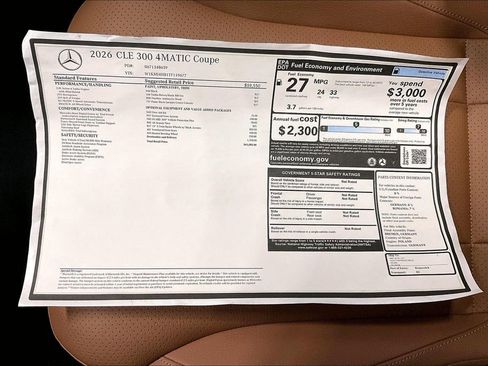 New 2026 Mercedes-Benz CLE 300 4MATIC Coupe image 19