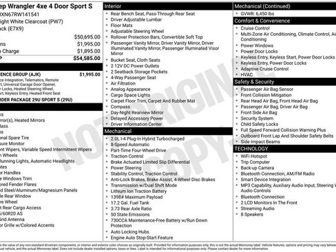Used 2024 Jeep Wrangler Unlimited w/ Convenience Group AWD/4WD image 4
