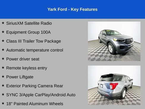 Used 2021 Ford Explorer Base w/ Class III Trailer Tow Package image 2