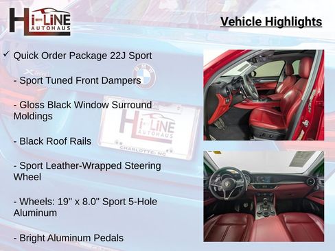 Used 2018 Alfa Romeo Stelvio Sport w/ Quick Order Package 22J Sport AWD/4WD image 12