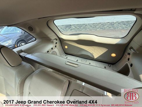 Used 2017 Jeep Grand Cherokee Overland w/ Jeep Active Safety Group AWD/4WD image 12