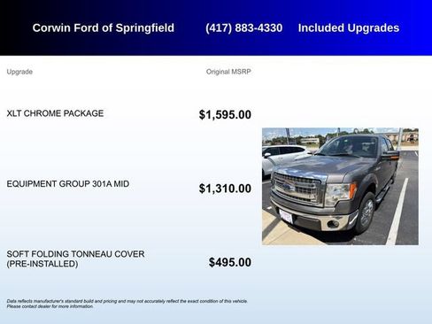 Used 2014 Ford F150 XLT w/ XLT Chrome Package RWD image 5