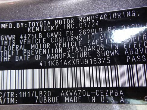 Used 2024 Toyota Camry XSE FWD image 43
