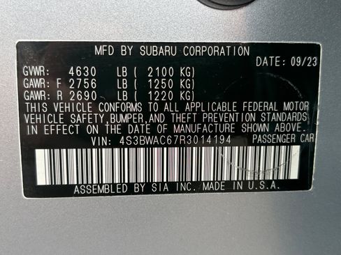 Used 2024 Subaru Legacy Premium AWD/4WD image 30