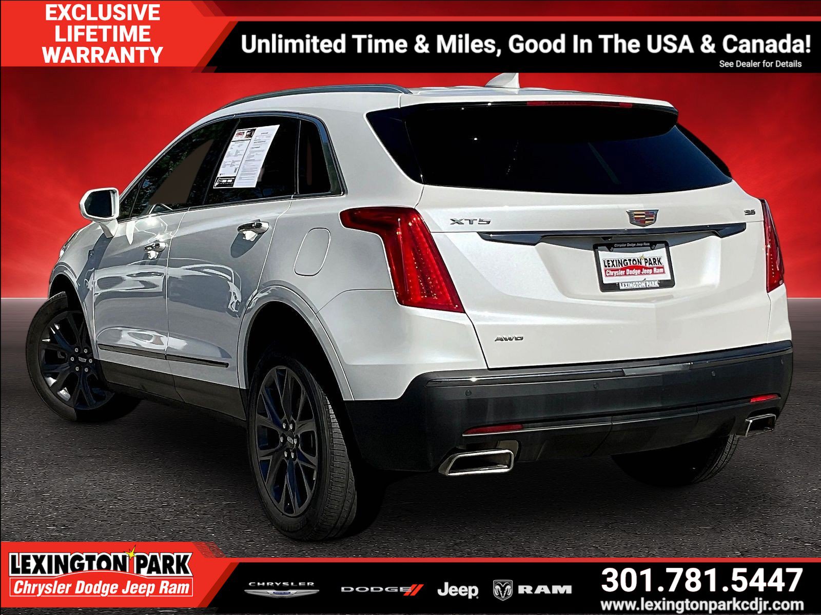 Used 2018 Cadillac XT5 Luxury w/ LPO, Black Ice Package AWD/4WD image 4