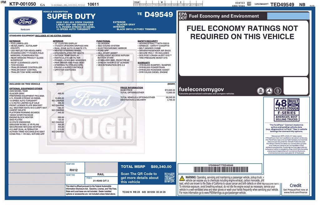 New 2026 Ford F450 Lariat AWD/4WD image 4