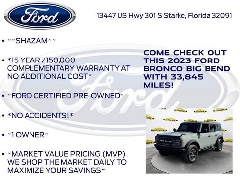 Certified 2023 Ford Bronco Big Bend image 6