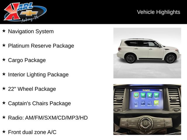 Used 2020 Nissan Armada Platinum w/ Platinum Reserve Package AWD/4WD image 2