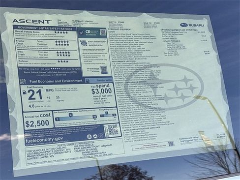 New 2025 Subaru Ascent Touring image 32