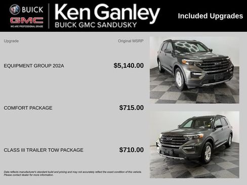 Used 2020 Ford Explorer XLT w/ Equipment Group 202A RWD image 3