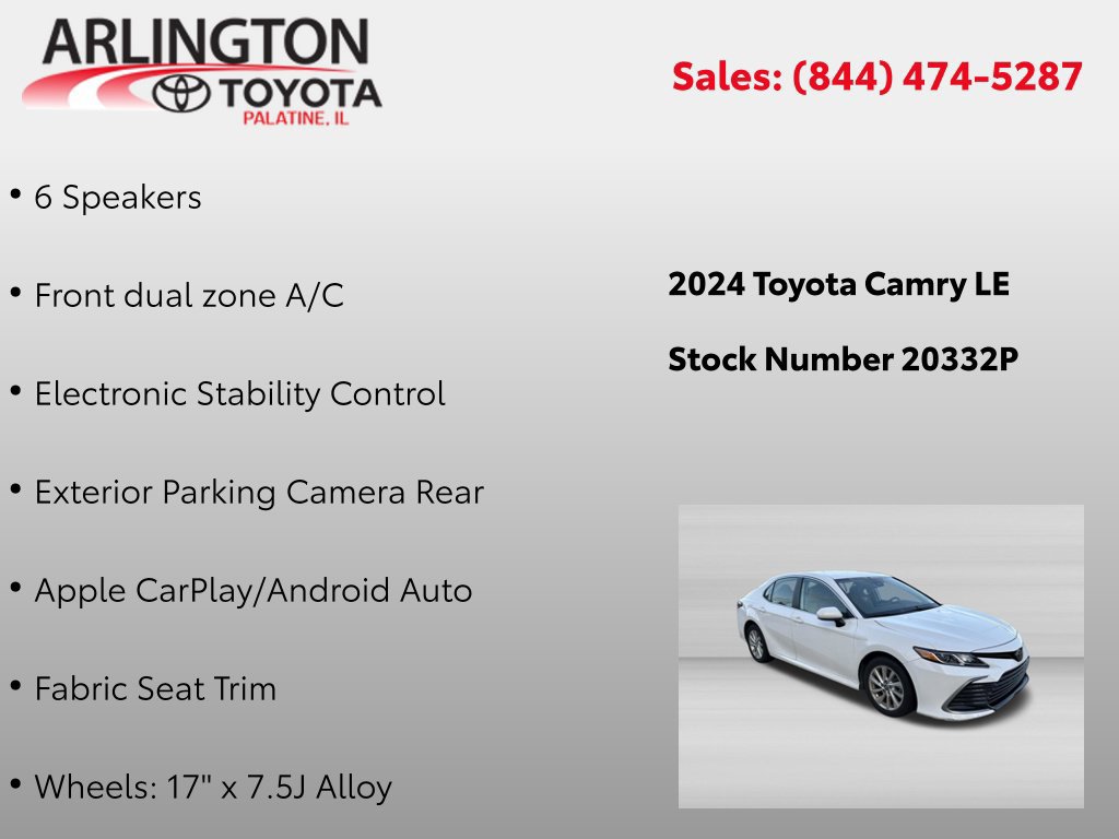 Used 2024 Toyota Camry LE FWD image 4