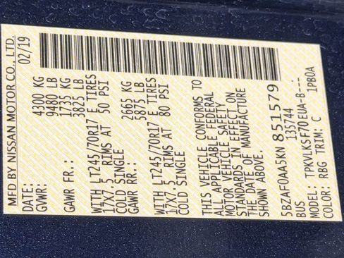 Used 2019 Nissan NV 3500 SL image 42